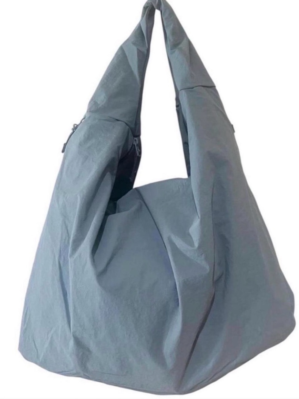 Nylon Baggy Hobo Baby Blue